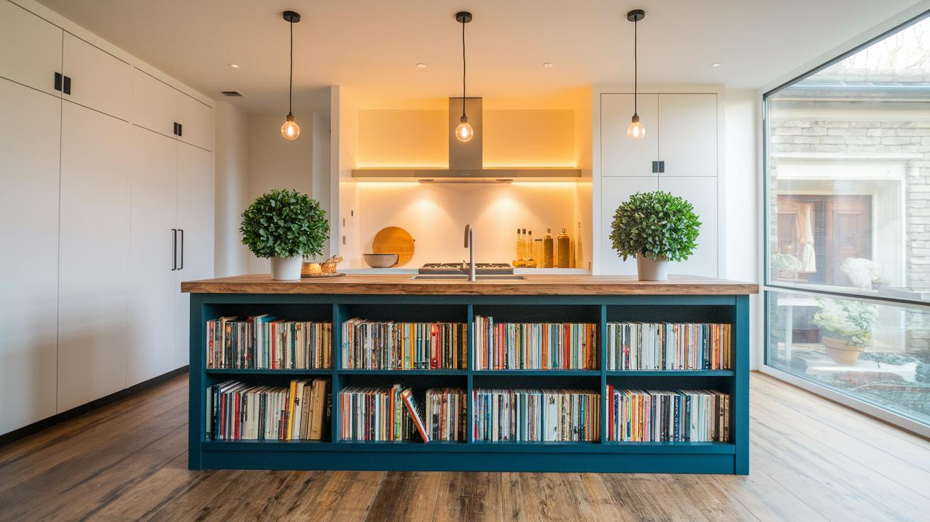 2. Ikea Billy Bookcase Kitchen Island Hack Shines | howdoi.org