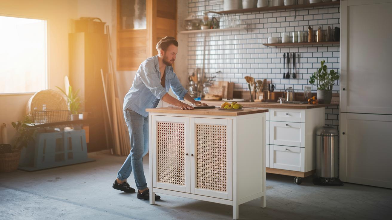 2. Ikea Billy Bookcase Kitchen Island Hack Shines | howdoi.org